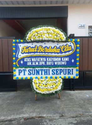 Papan Bunga Duka di Jatikramat