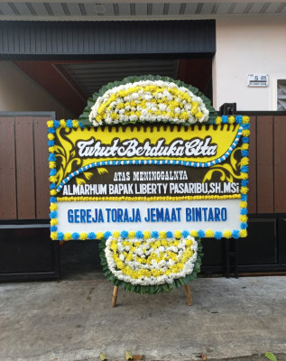 Papan Bunga Duka di Jatikramat
